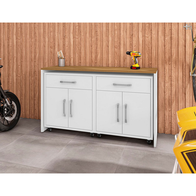 Aseem 2 Piece Storage System, White