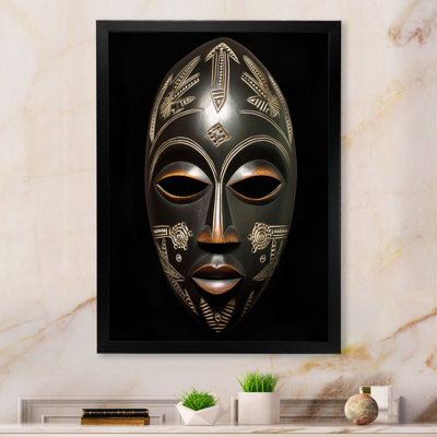 Ethnical Traditional African Mask V - African Tribal Large Wall Art