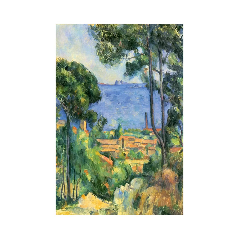 Forest Of Trees by Paul Cezanne - Wrapped Canvas Painting, 152.5 cm H x 101.5 cm W
