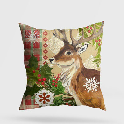 Premium Washable Cushion, 17.0 x 17.0 Inches, 50% Cotton / 50% Polyester, Silicone Filling, Concealed Zip | Soft, Comfortable & Ironable | Perfect for Home Decor, Living Room & Bedroom Accents