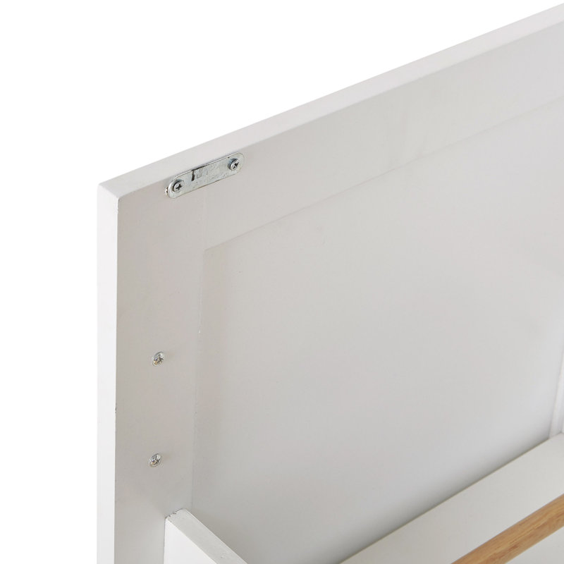 Wollaston Solid Wood Top Kitchen Island, White