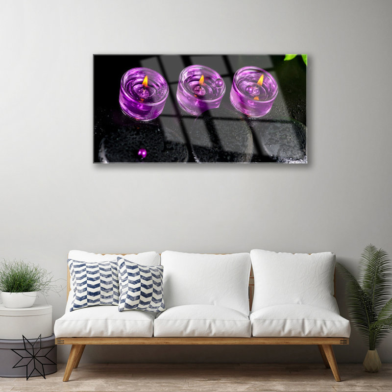 Candle Stones - Unframed Photograph on Glass