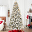 Arbre de Noël enneigé 8 pi avec 470L lumières DEL colorées et boule G45-1033650058