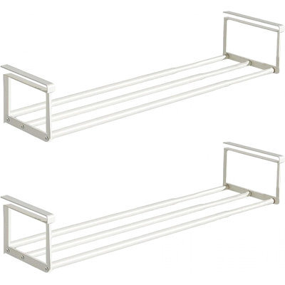Ensemble de 2 étagères de rangement pour chaussures et vêtements extensibles