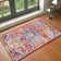 Charleston Power Loom White/Orange/Dark Blue Rug