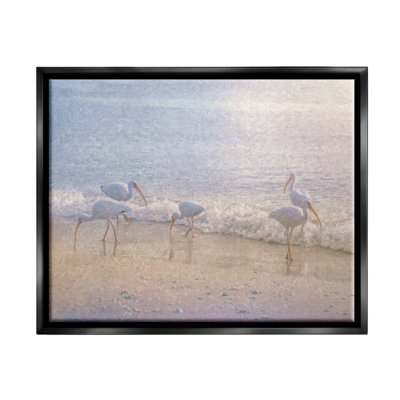 «Seaside Waves Bird Flock», art mural sur toile flottante par Steve Hunziker