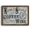 «Rise Shine Wine», reproduction d'art textuel sur toile-331303365-331303373