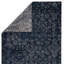 Azuma Hand Knotted Wool Geometric Area Rug in Dark Blue/Light Gray-1523411811