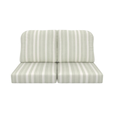 Amala Sunbrella® Indoor/Outdoor Loveseat Cushion