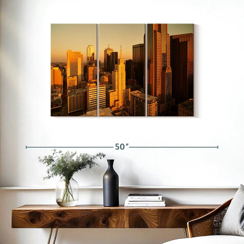 Lilie Dallas City Buildings, H 24 po x l 38 po