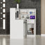 Bureau de réception moderne avec rangement et design polyvalent-108831528