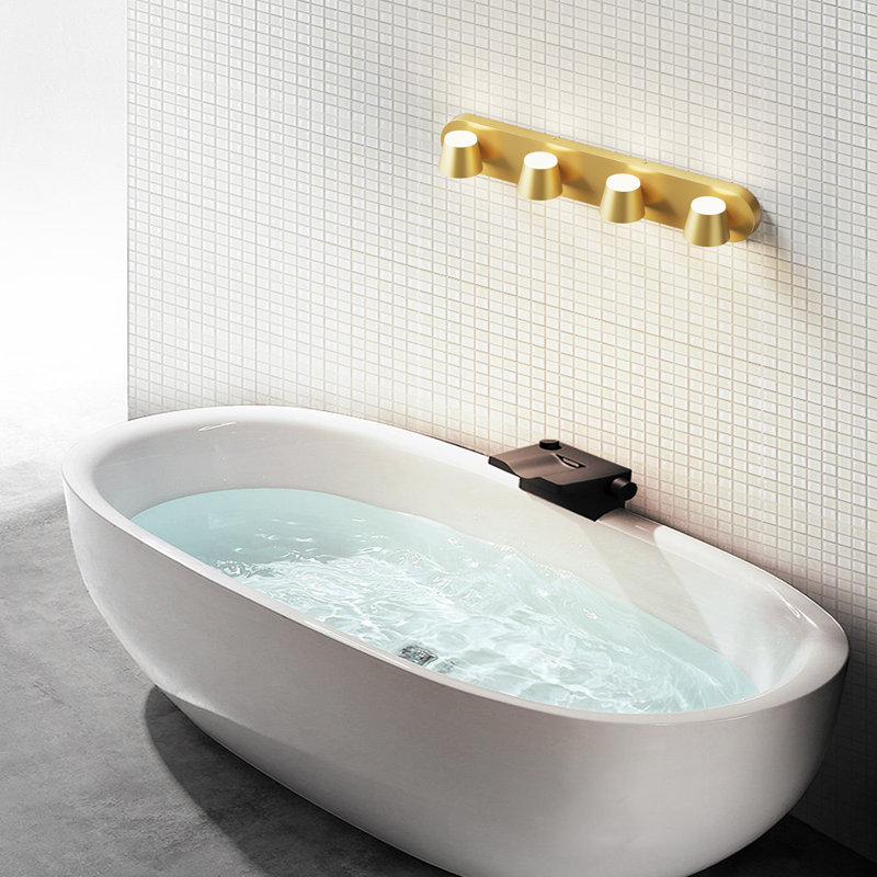Boze Dimmable LED Vanity Light, Gold, 4