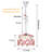 1-light Dimmable Rose Chandelier