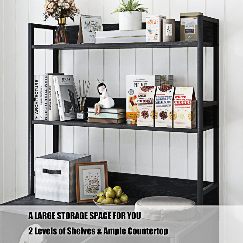 Wooden  Cat Cabinet With 2 Doors,Shelf Storage and Scratch Pad, Black