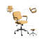 Desk Chair PAWNEE Fabric Yellow
