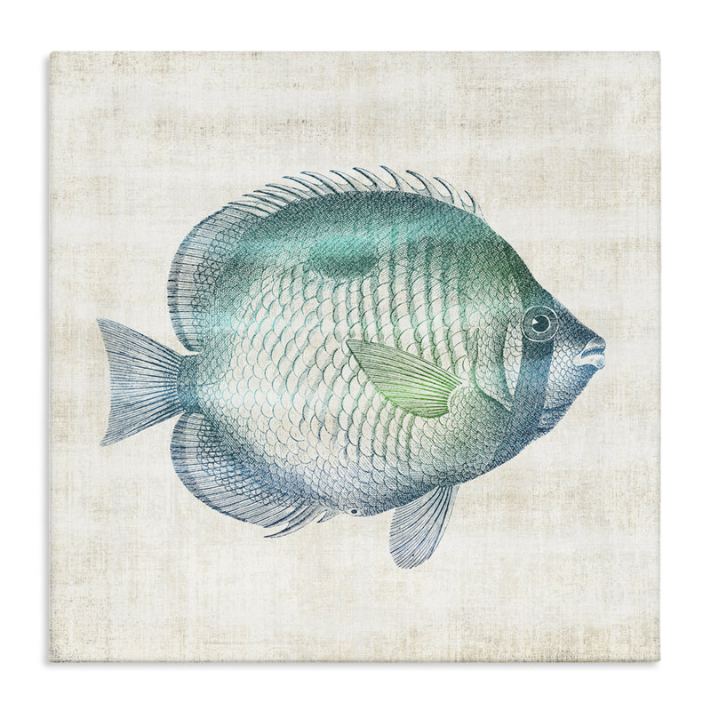 «Fish Impression Sea Life», conception par Susan Arnot, H 17 po x l 17 po
