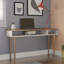 Windsor 47" Scandinavian Modern Console Table with 2 Shelves in Off White-143796109
