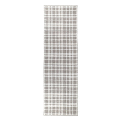 Tattersall Grey Handwoven Indoor/Outdoor Rug