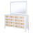 Aakas 10-drawer Dresser and Mirror White