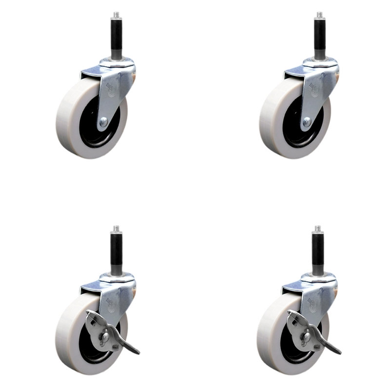 4-Piece Thermoplastic Caster Set