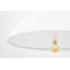 Lampe sur pied 56 po en lin 1 lumière Dorset par Mark D. Sikes pour Hudson Valley Lighting