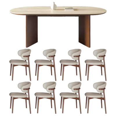 Contemporary design dining table and chair