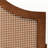Reno Ash Walnut Rattan With Scalloped Arched Queen Headboard, 59.71" H X 60.97" W X 1.31" D