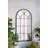 34X65.5" Arched Full-Length Mirror With Black And Gold Windowpane Design-1414214214