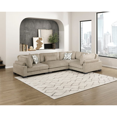 Canapé modulaire en L 4 pièces Connell