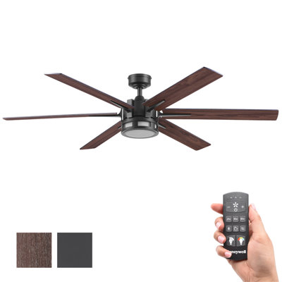Ventilateur de plafond d'extérieur 60 po Kaliza avec technologie de changement de couleur