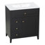 Meuble-lavabo noir 30 po avec lavabo-517484794-517484793