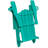 HDPE Adirondack Foldable Chair Wood Texture With Cup Holder(Set Of 6)-476454601