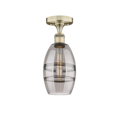 Plafonnier semi-encastré 1 lumière Edison - Abiagael