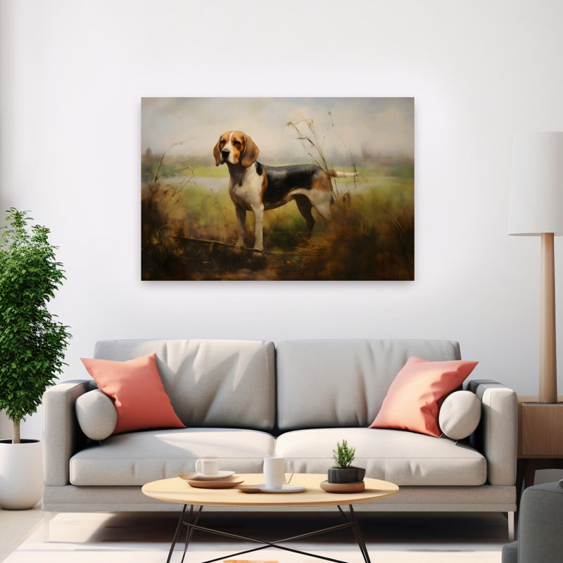 «On the Hunt», reproduction d'art contemporain abstrait 1, 40" H x 60" W