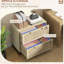 Armoire verrouillable à compartiments pour dossiers suspendus - barre de rangement réglable pour papier à lettres, format A4, documents légaux, qualité naturelle, tiroir verrouillable à 2 tiroirs, différentes tailles