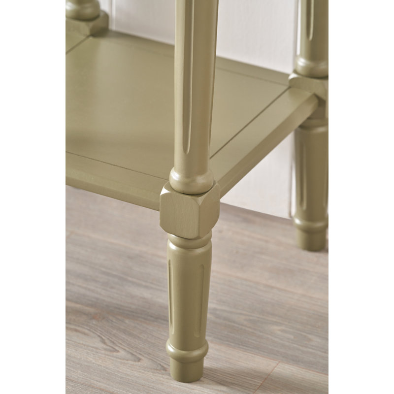Callum End Table, Olive Green