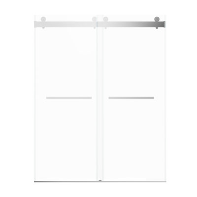 56-60 Inches Double Sliding Shower Door In - 3/8" Tempered Glass, And Stylish Bathroom Bypass 56 To 60" Width, 76" Height, Long-Lasting Performance