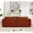 Modern Style 91.5" Tufted Chenille Upholstered Sofa with Round Arms,Oversized Comfort for Living Room-546057664