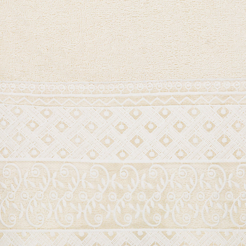 Aiden Midweight Bath Towel, Cream