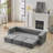 Compression Modular Sofas, Grey Foam Modern Sofa Bed For Small Home