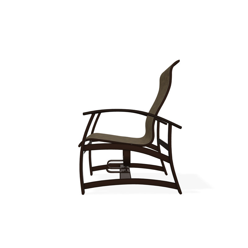 Belle Isle Outdoor Lounge Chair, Kona, Elevation Stone