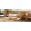 Lit de jour simple en rotin de style traditionnel avec lit gigogne simple pour un espace limité