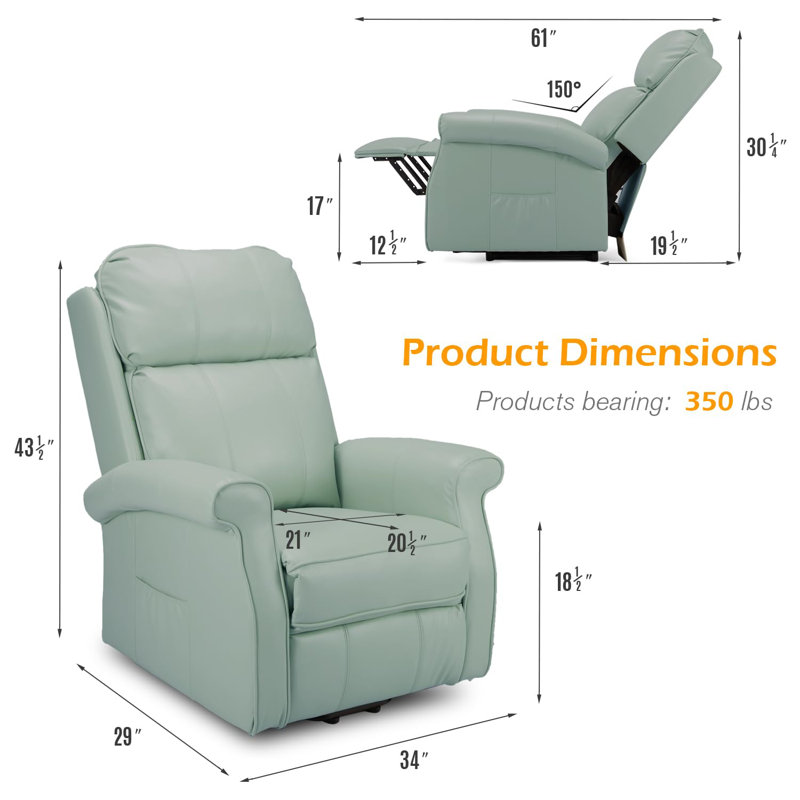 Chaise en similicuir, Vert
