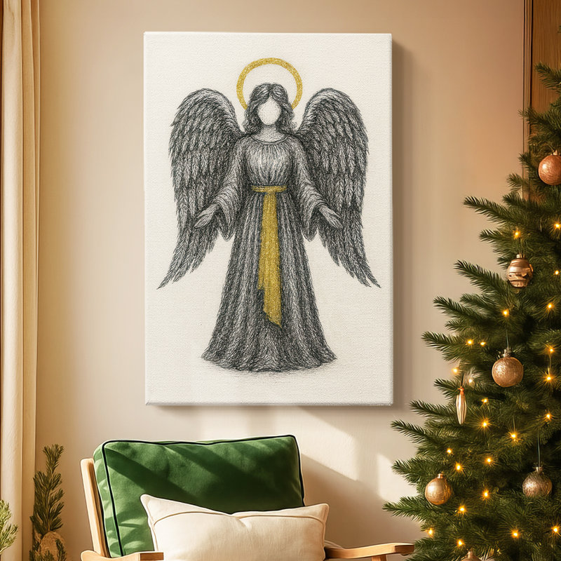 Twilight of Silver Bells - Toile tendue avec châssis de qualité supérieure, H 60 po x l 40 po