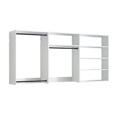 Vedz Walk In Closet W 2 Drawers, 5 Shelves, 3 Hanging Rods