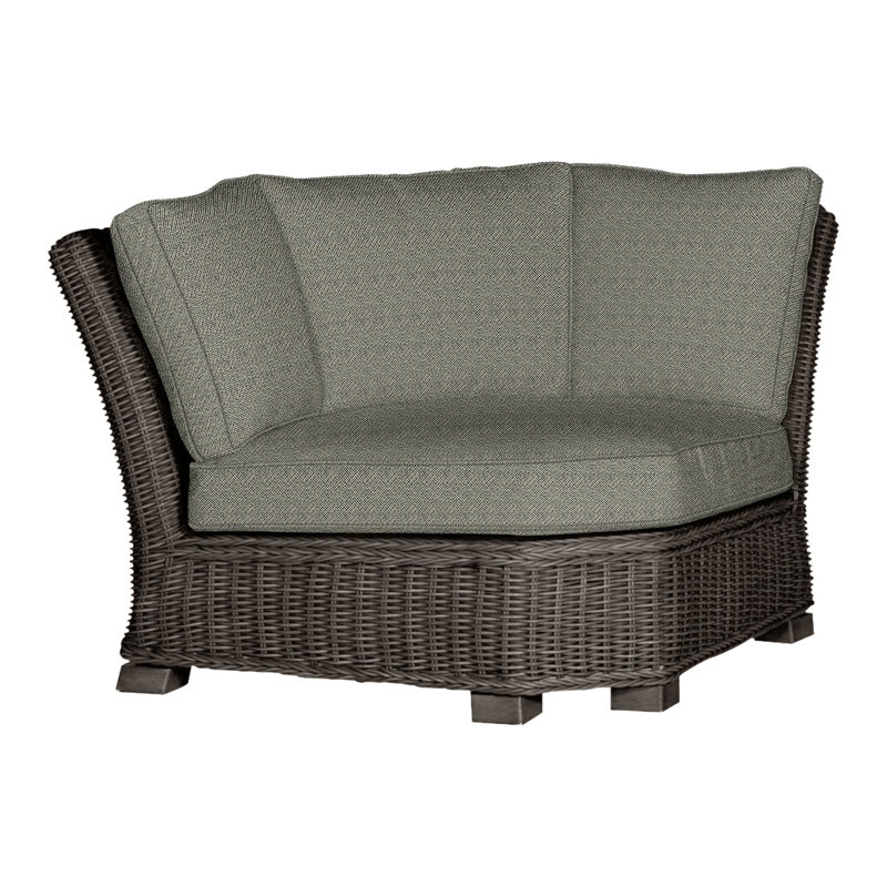Canapé modulaire rustique tissé - Noyer noir, Welt, Noir noyer, Intermix écorce