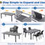 Calliana Patio Dining Set with Extendable Dining Table and Fully Assembled Stackable Chairs-100710283-91592064