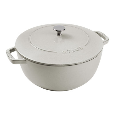 Staub Cast Iron Round Cocotte, Dutch Oven, 5.5-Quart, Serves 5-6, Made In France,