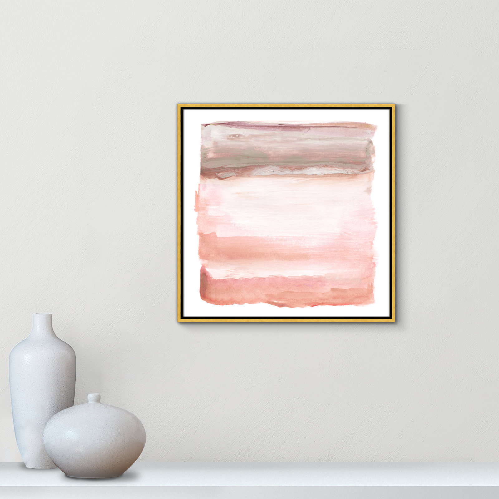 Boho Sky I by Nan- Floater Frame Print on Canvas, Gold, 25.5" H x 25.5" W x 2" D