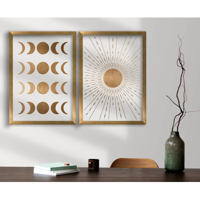 Élégante peinture décorative en panneau de fibres à densité moyenne (2 pièces), brun et vison avec accents blancs, 15,0 po x 20,9 po | 100% panneau de fibres à densité moyenne (épaisseur: 0,1 pouce) et cadre 100% bois (épaisseur: 0,9 pouce) | Parfait pour la décoration intérieure et les amateurs d'art